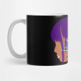 Cyberpunk Girl Music Mug